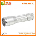 Factory Bulk Sale Aluminum EDC 1aa cell Powered Small 8 led mini cheap aluminum led flashlight